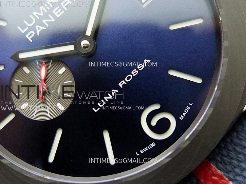 PAM1529 Carbotech VSF 1:1 Best Edition Blue Dial on Blue Kevlar Composite Strap P.9010 Clone